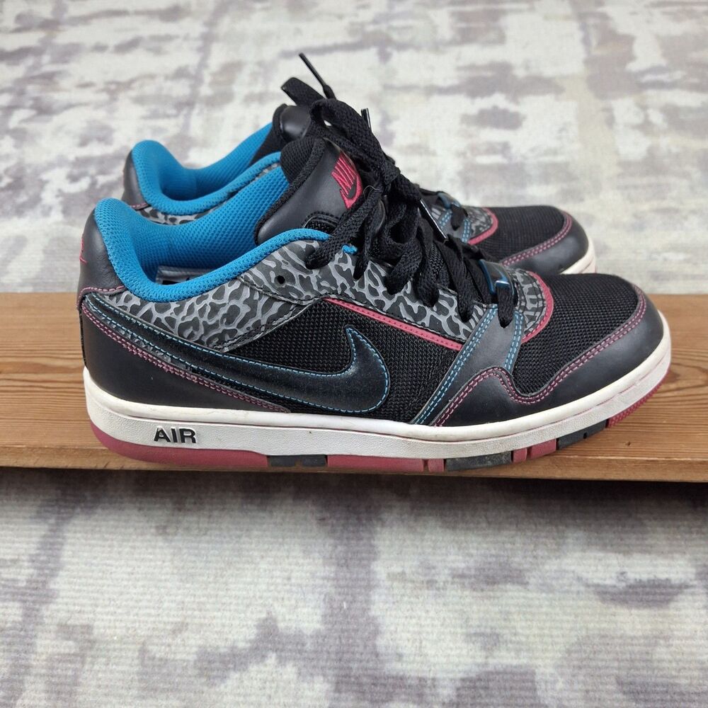 Vintage 2010 Nike Air Prestige III Low Black Blue Pink Womens Size 9 394656-064